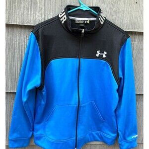 Boys UNDER ARMOUR loose fit full zip high neck sweatshirt jacket  Youth XL